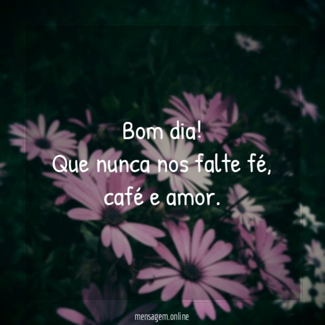 Bom dia