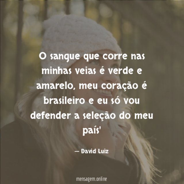 o sangue que corre nas minhas veias é verde e amarelo