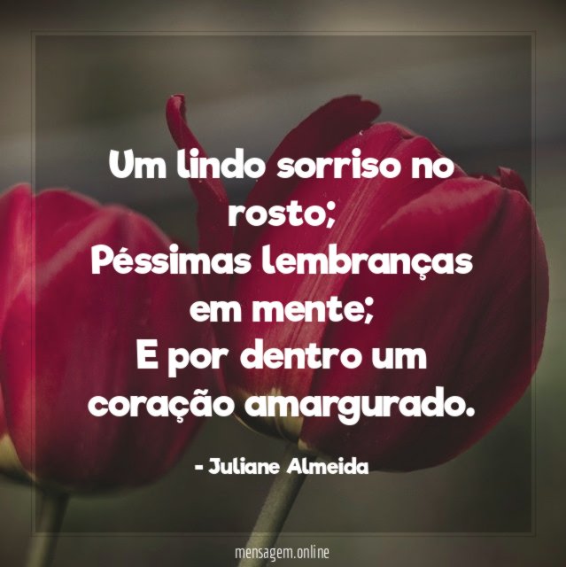 Um lindo sorriso no rosto