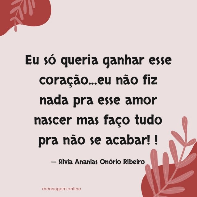 Eu só queria ganhar esse coração