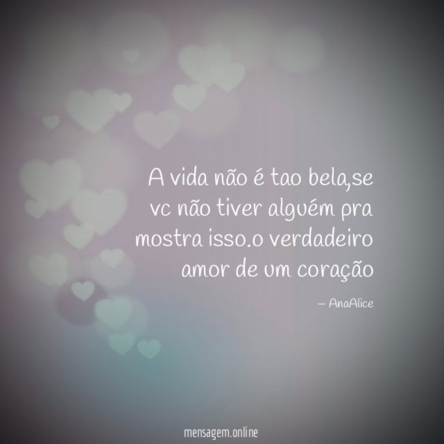 A vida não é tao bela