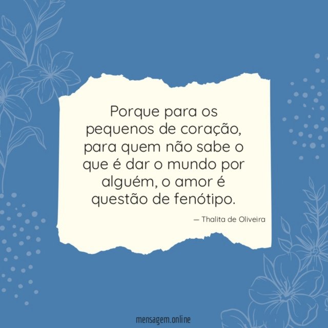 Porque para os pequenos de coração