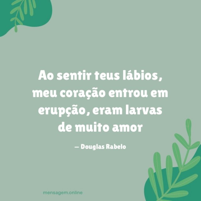 Ao sentir teus lábios