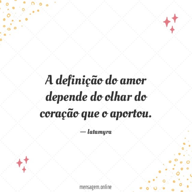 A definição do amor depende do olhar do