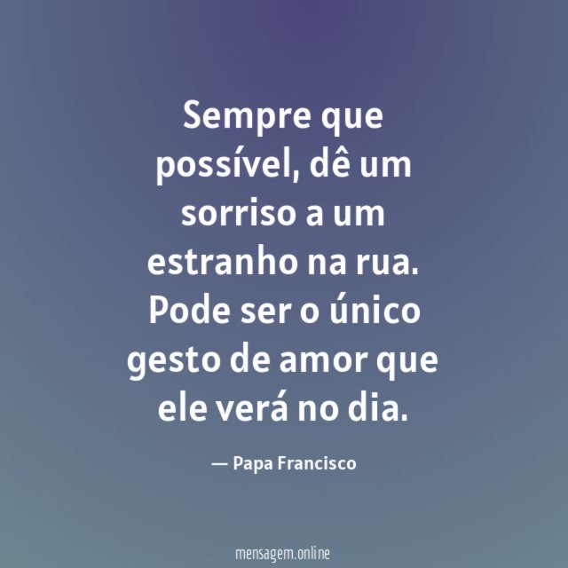 Sempre que possível