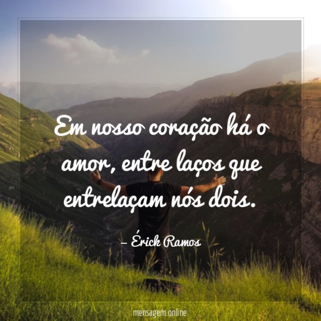 Em nosso coração há o amor