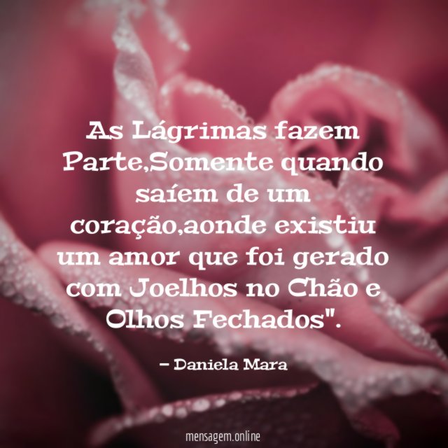 As Lágrimas fazem Parte