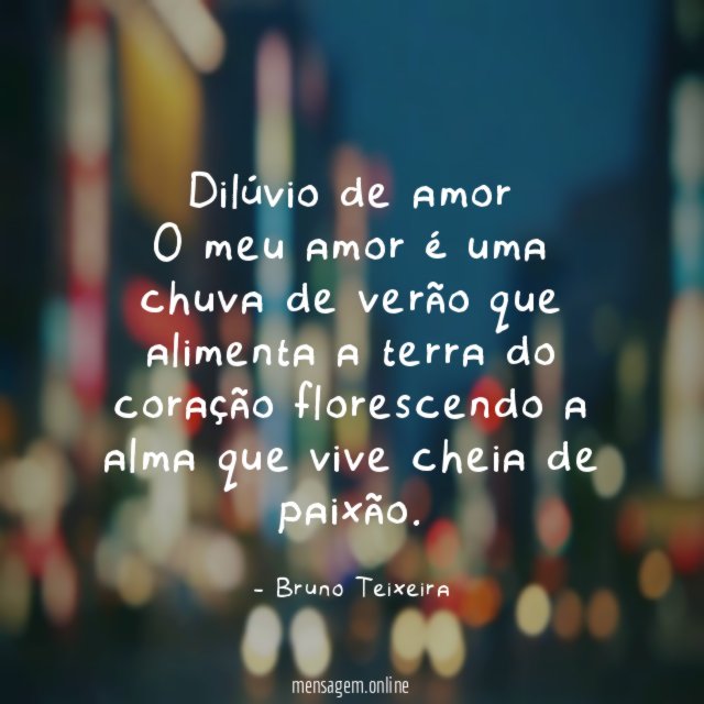 Dilúvio de amor
