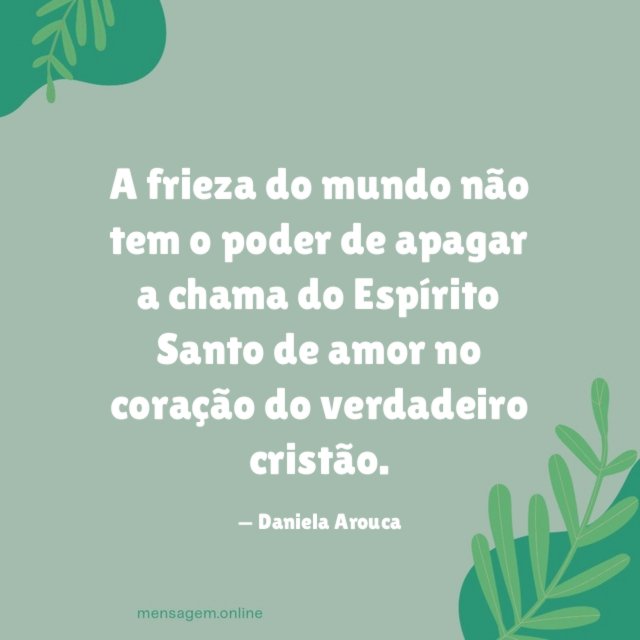 A frieza do mundo não tem o poder