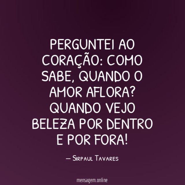 PERGUNTEI AO CORAÇÃO