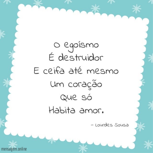 O egoísmo