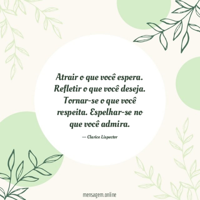 Atrair o que você espera