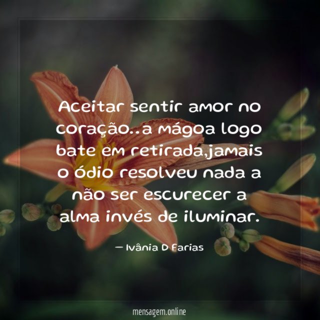 Aceitar sentir amor no coração