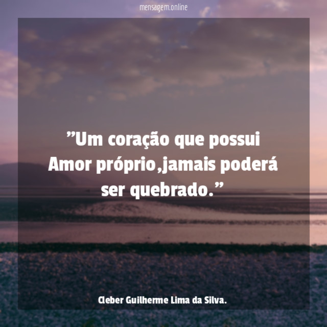 Um coração que possui Amor próprio