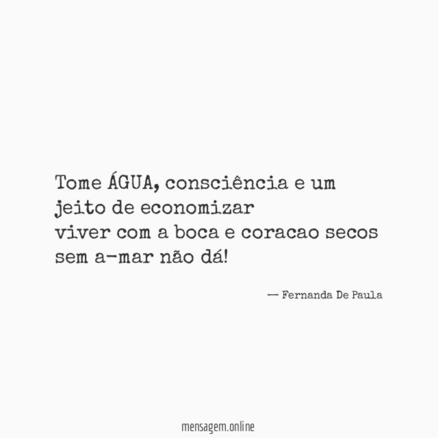 tome ÁGUA