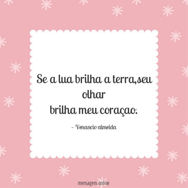 Se a lua brilha a terra