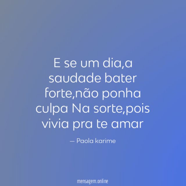 E se um dia