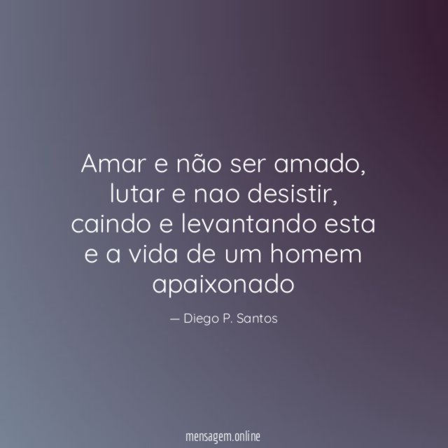 Amar e não ser amado