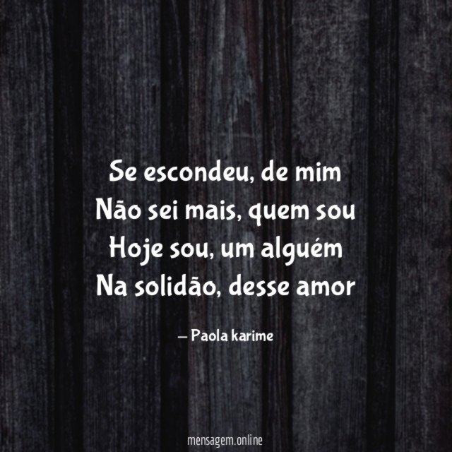 Se escondeu