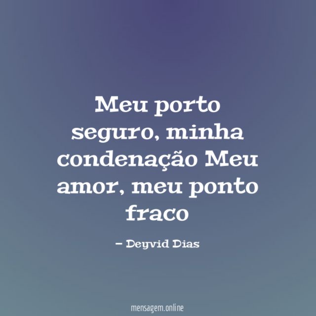 Meu porto seguro