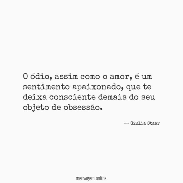 O ódio