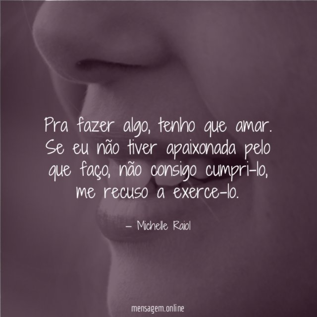 Pra fazer algo