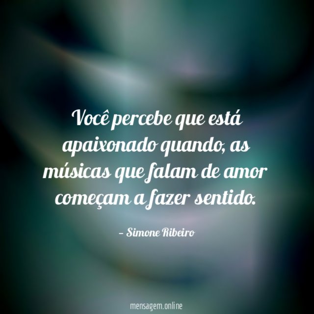 Você percebe que está apaixonado quando