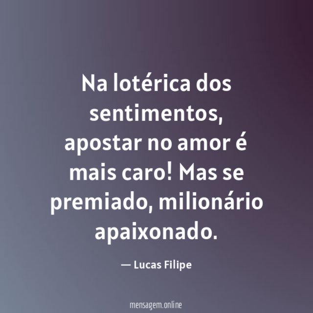 Na lotérica dos sentimentos