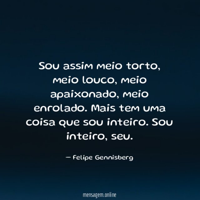 Sou assim meio torto