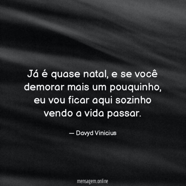 Já é quase natal
