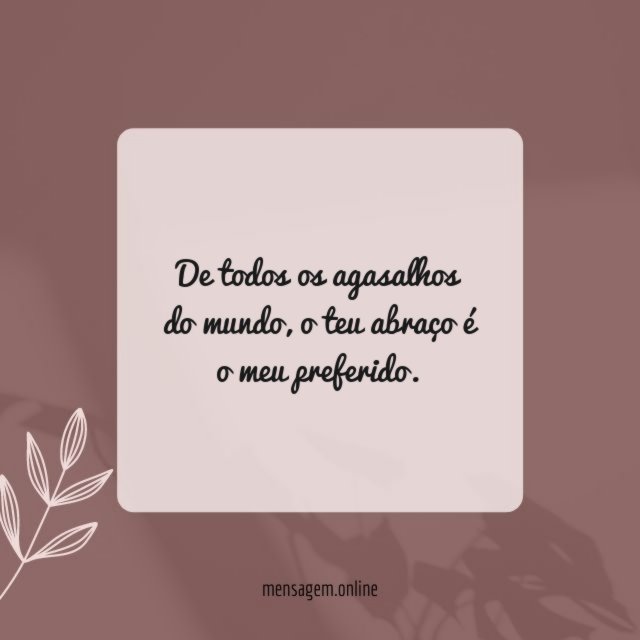 De todos os agasalhos do mundo