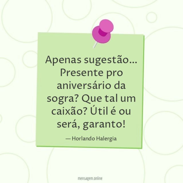 Apenas sugestão