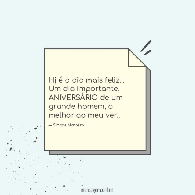 Hj é o dia mais feliz