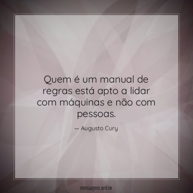 Quem é um manual de regras está apto