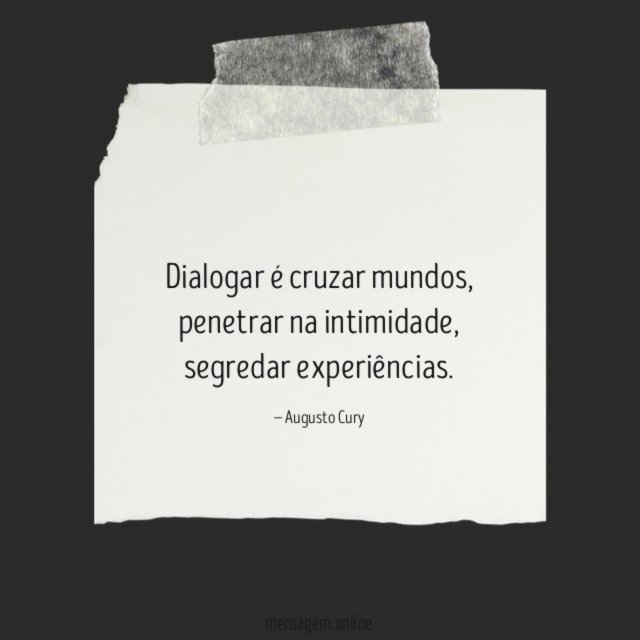 Dialogar é cruzar mundos