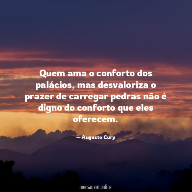 Quem ama o conforto dos palácios