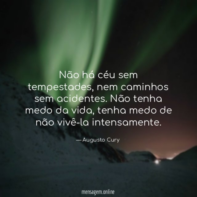 Não há céu sem tempestades