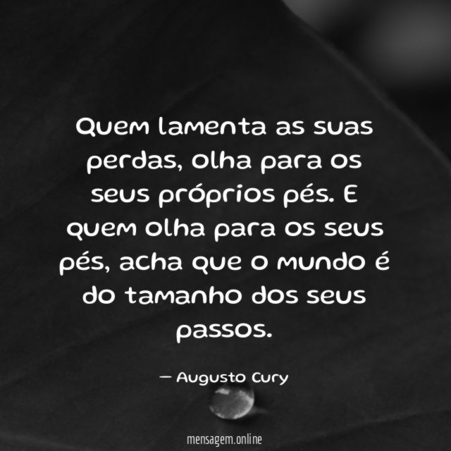 Quem lamenta as suas perdas