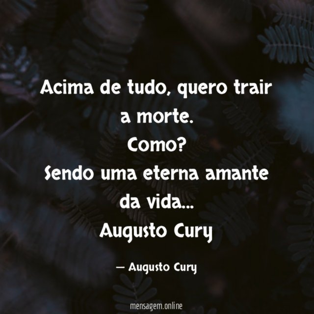 Acima de tudo
