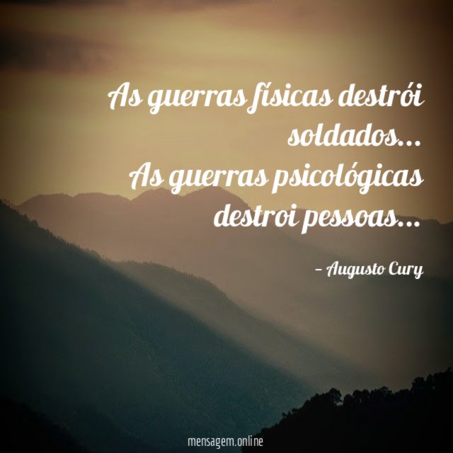As guerras físicas destrói soldados