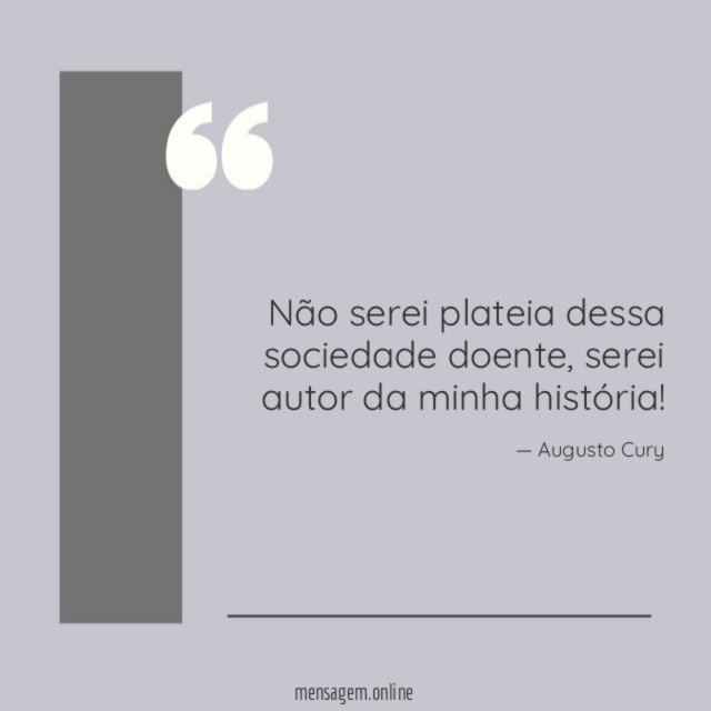 Não serei plateia dessa sociedade doente