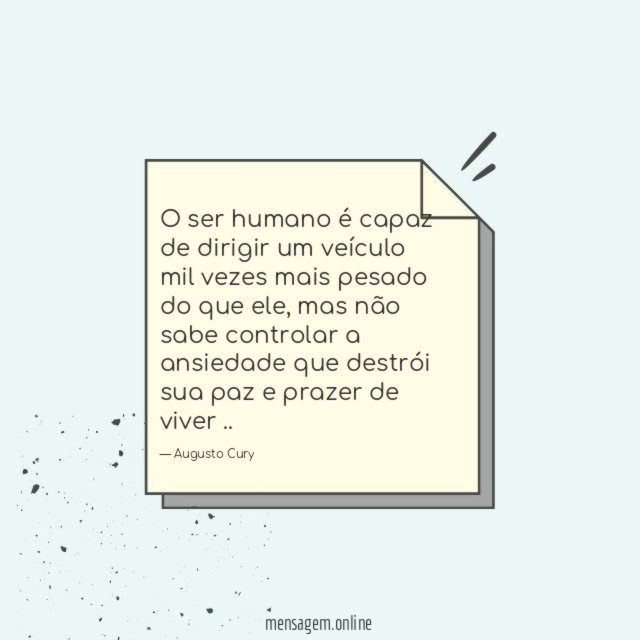 O ser humano é capaz de dirigir um