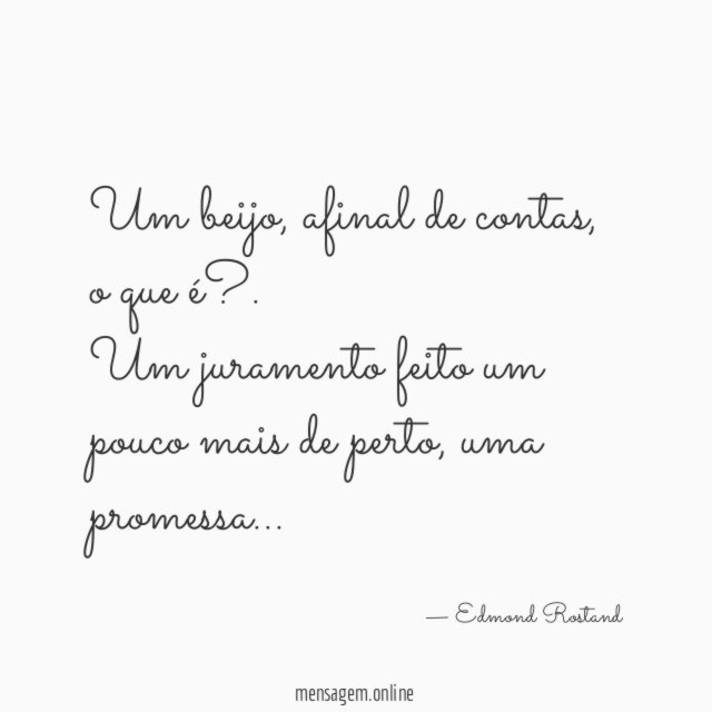 Um beijo