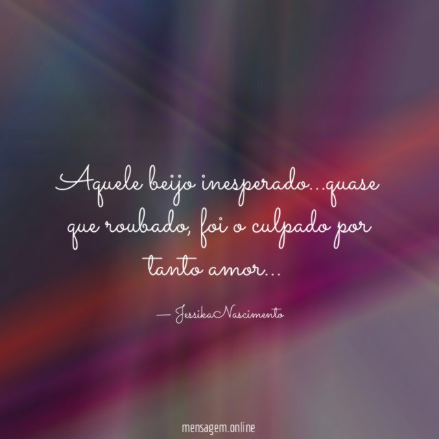 Aquele beijo inesperado