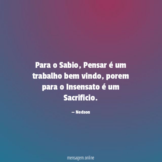 Para o Sabio
