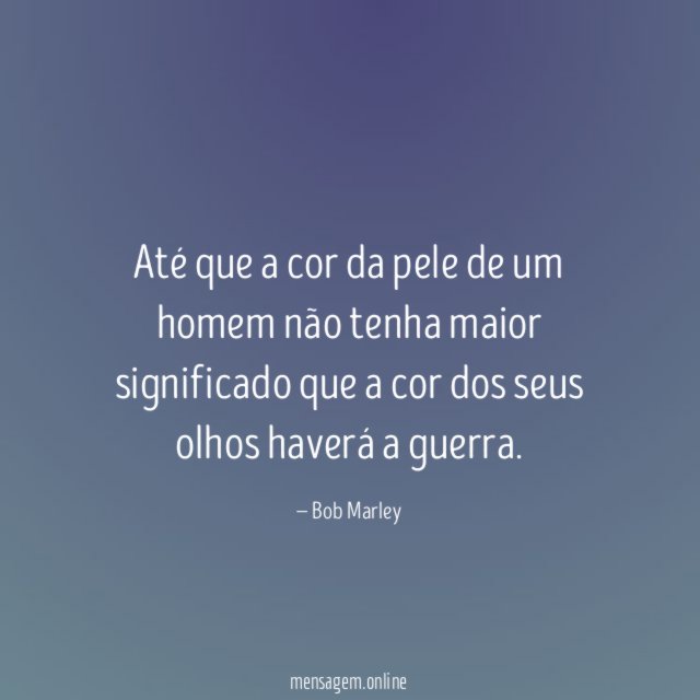 Até que a cor da pele de um