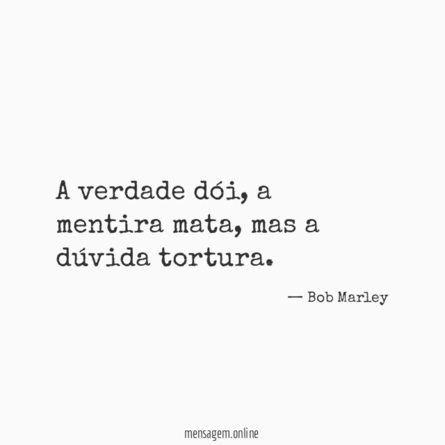 A verdade dói