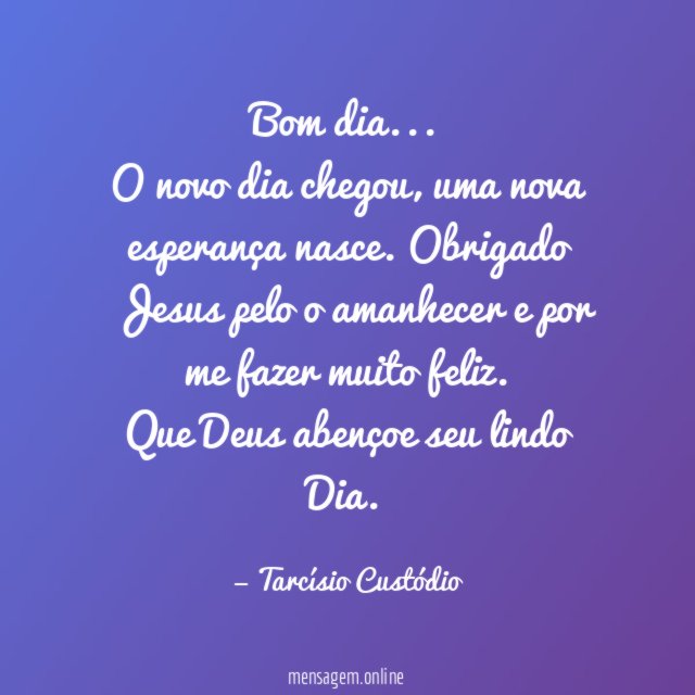 Bom dia