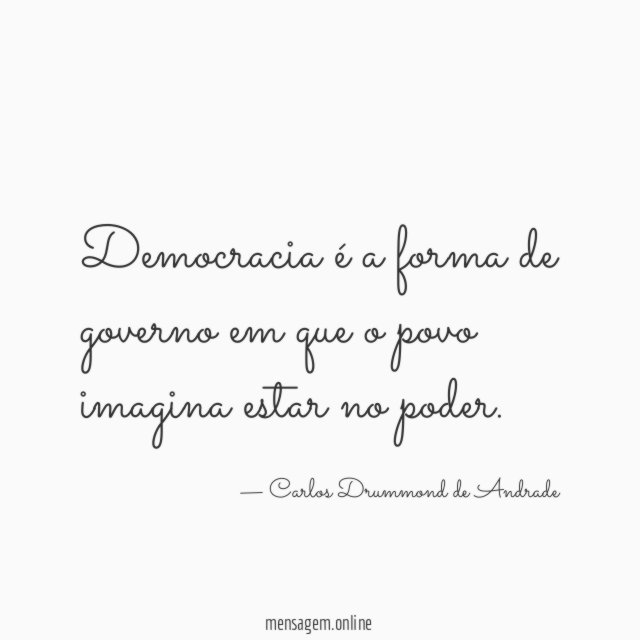 Democracia é a forma de governo em que