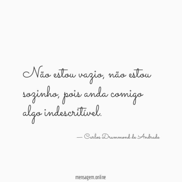 Não estou vazio